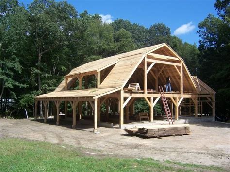 32x48 timberframe plans.. In need of some review | Gambrel barn, Barn design, Gambrel roof