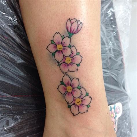 75+ Best Japanese Cherry Blossom Tattoo - Designs & Meanings 2019