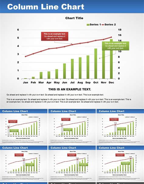 Column Line PowerPoint Charts - Presentation Templates