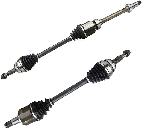 Both 2 Front CV Axle Half Shaft Assemblies Replacement for 2004-2010 Toyota Sienna Front Wheel ...