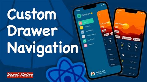 How to create Custom Drawer Navigation with animation | React-Native ...