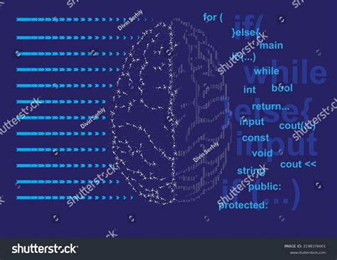 Neural Network Vector Illustration Stock Photo 2198376001 | Shutterstock