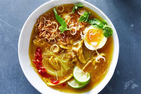 Indonesian Chicken Soup With Noodles, Turmeric and Ginger (Soto Ayam) Recipe - NYT Cooking Soto ...