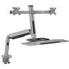 Mount-it! Stand Up Workstation With Dual Monitor Mount | Standing Desk ...