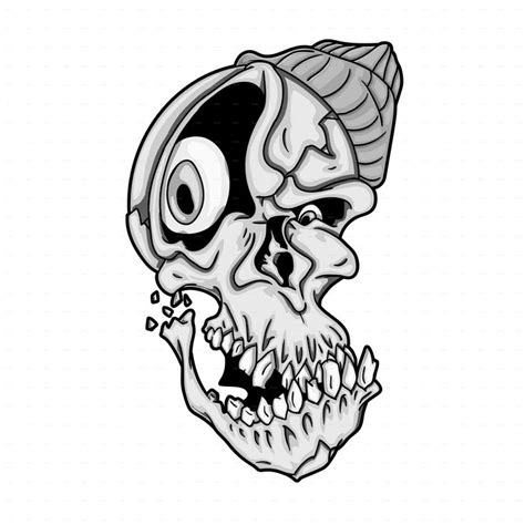 Gangsta Skull | Skull, Graphic design, Gangsta