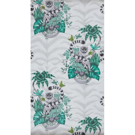 Lemur Wallpaper Jungle - Curtains At Home