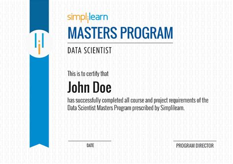 Senior Data Scientist Masters Program - Simplilearn