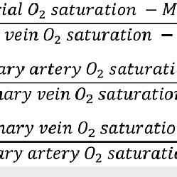 Equations used for the calculation of pulmonary-to-systemic flow ratio... | Download Scientific ...