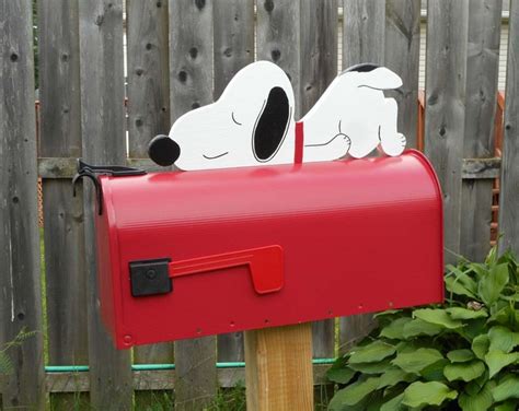 Snoopy Mailbox Relax red - Etsy