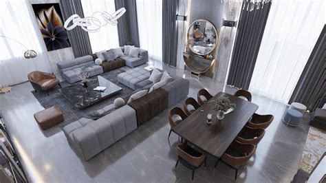 living room design 3d » Portfolio Zeel Project