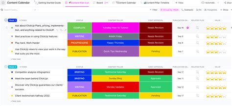 10 Free Content Calendar Templates in Excel, Sheets, & ClickUp 2023 (2023)