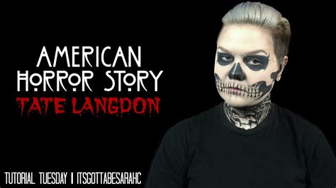 American Horror Story Tate Langdon Skull Makeup Tutorial - Mugeek ...