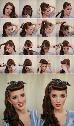 8 Best 1950S Hairstyles For Long Hair ideas | pin up hair, retro ...