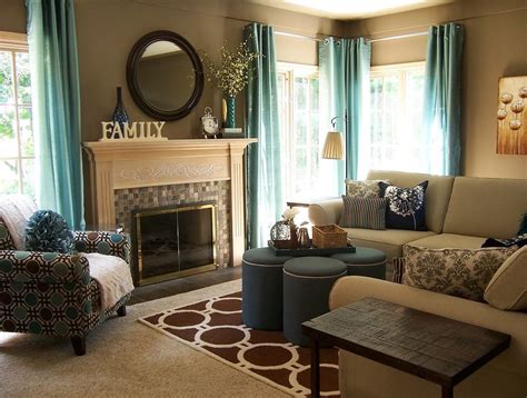 25+ Teal And Brown Living Rooms - Coordination And Inspiration