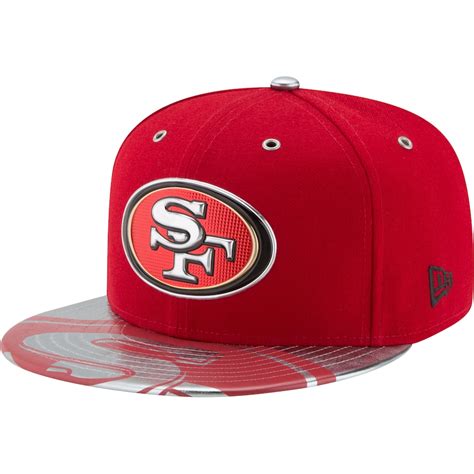 Men's New Era Scarlet San Francisco 49ers Spotlight 59FIFTY Fitted Hat