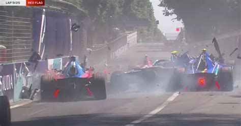 Formula E race stopped after 'terrifying' 150mph crash billed 'worst of ...