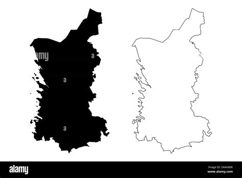 Satakunta Region (Republic of Finland) map vector illustration ...