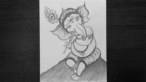 Easy Drawings, Pencil Drawings, Ganpati Bappa, Ganesha, Quick, Art, Art Background, Kunst, Ganesh