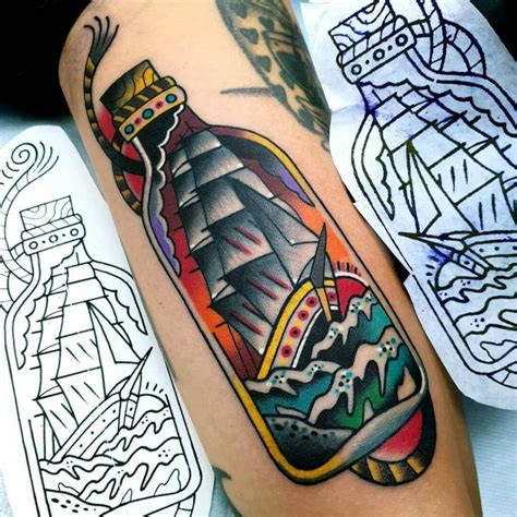 101 Best Message In A Bottle Tattoo Ideas That Will Blow Your Mind!