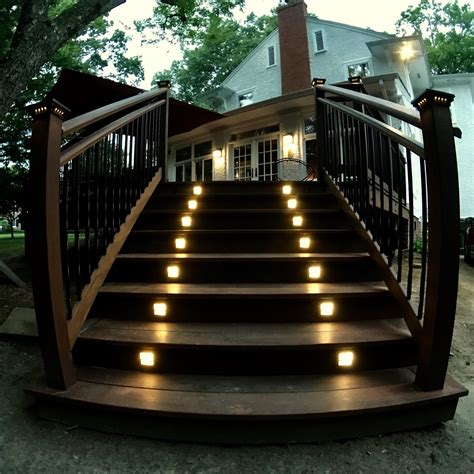 Moab Recessed Low Voltage LED Riser Light by Highpoint Deck Lighting | Deck lighting, Step ...