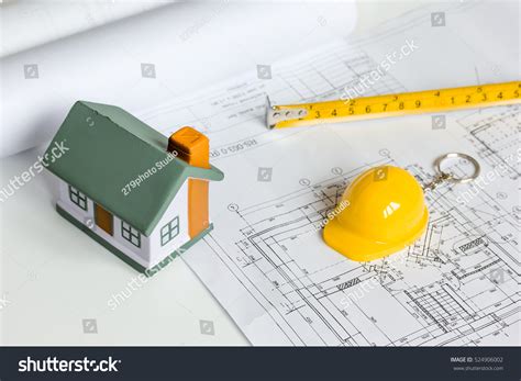 Engineering Tools On White Background Drawings Stock Photo 524906002 ...