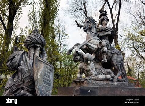 Jan III Sobieski during the Battle of Vienna, Polish king monument ...