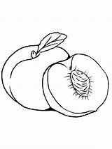 Peach coloring pages – Artofit sketch template
