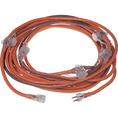 RIDGID 50 ft. 12/3 Multi-Outlet Extension Cord-614-16366BB - The Home Depot