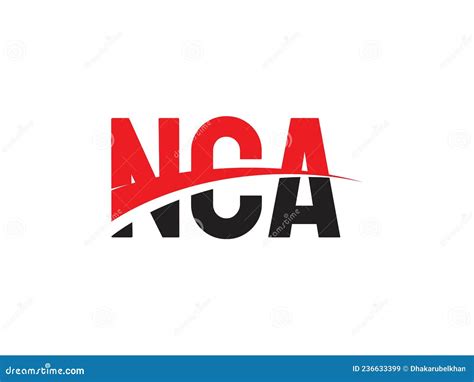 NCA Letter Initial Logo Design Vector Illustration Stock Vector ...