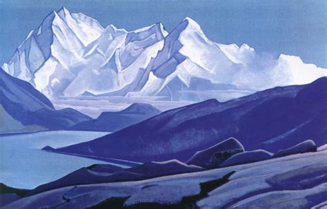 Sacred Himalayas - Nicholas Roerich - WikiArt.org - encyclopedia of ...