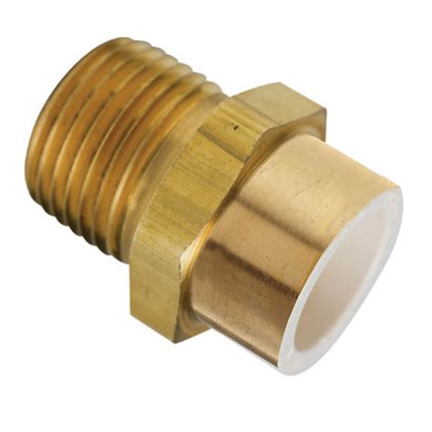 3/4" Brass MIP x CPVC PVC Slip Adapter | PlumbersStock