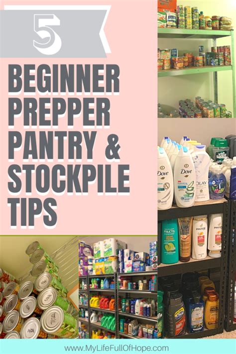 Beginners Prepper Pantry Ideas - MyLifeFullOfHope