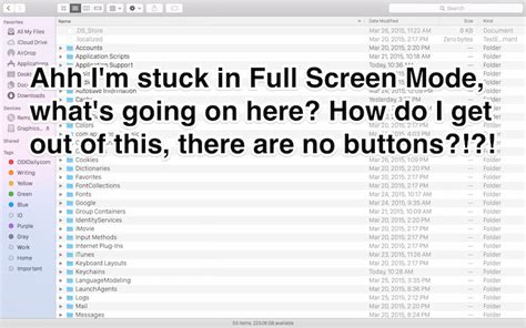 How to Exit Out of Full Screen Mode in Mac OS X