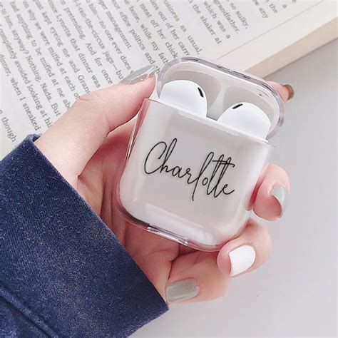 Custom AirPod case clear Airpods Pro with keychain Protective | Etsy