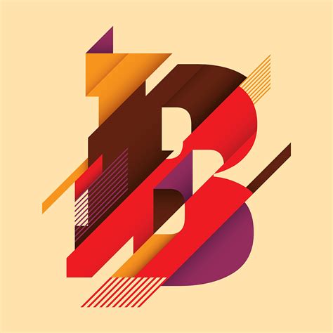 letter B typography 207698 Vector Art at Vecteezy