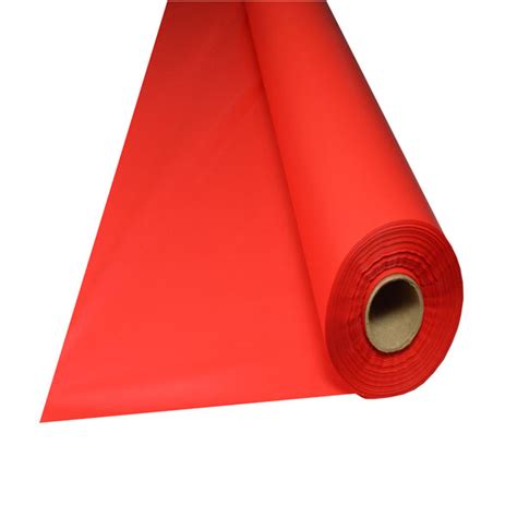 Red Plastic Table Cover Roll 40" X 300' - Maskas