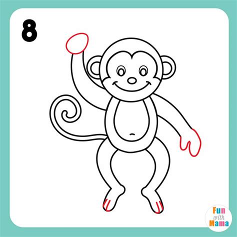 How To Draw A Monkey Step By Step