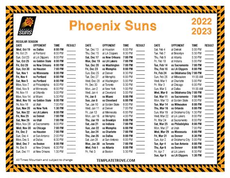 Phoenix Suns 2024 Schedule - Allix Benetta