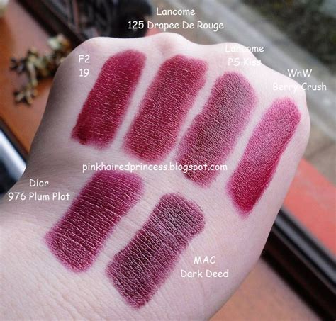 Pink Haired Princess: Dark Lipstick Swatches Part 2/3