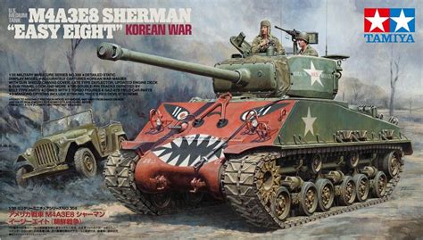 Tamiya Military 1/35 U.S. Medium Tank M4A3E8 Sherman “Easy Eight” Kore ...