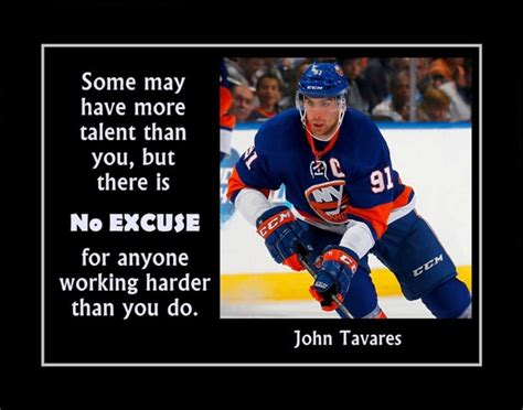 John Tavares 'No Excuse' NHL Hockey Quote Poster, Motivational Wall Art ...