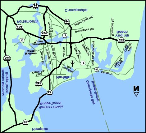 Map of the Hampton Roads region of Virginia. | Download Scientific Diagram