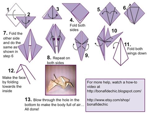 DIY Make Your Own Origami Paper Cranes. Set of by JuniperSupplyCo