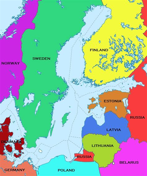 Map of the Baltic Region | Map of Europe | Europe Map