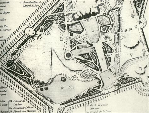 Plan of Stowe Garden in the UK -from the archives -Boy could they draw way back then! Garden ...