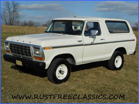 1979 Bronco Custom 4x4 351 automatic 79 White