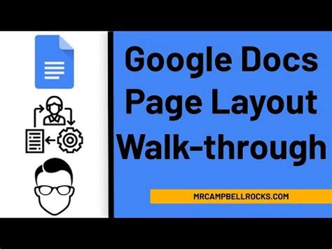 Google Docs Page Layout Walkthrough - YouTube