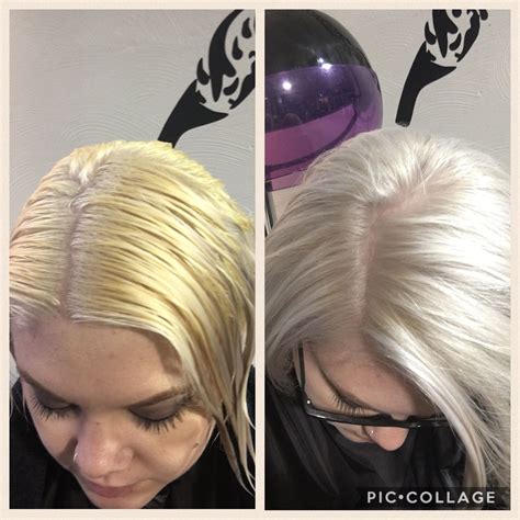 Amazing toner! 12/96 WELLA 10vol with b3. #taylorsbeautybar # ...