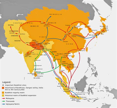 History of Buddhism | Map and Timeline