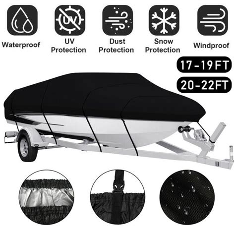 Waterproof Boat Cover, Tri-Hull Runabout Cover, Ski Pro-Style Bass Boats Cover - Walmart.com ...